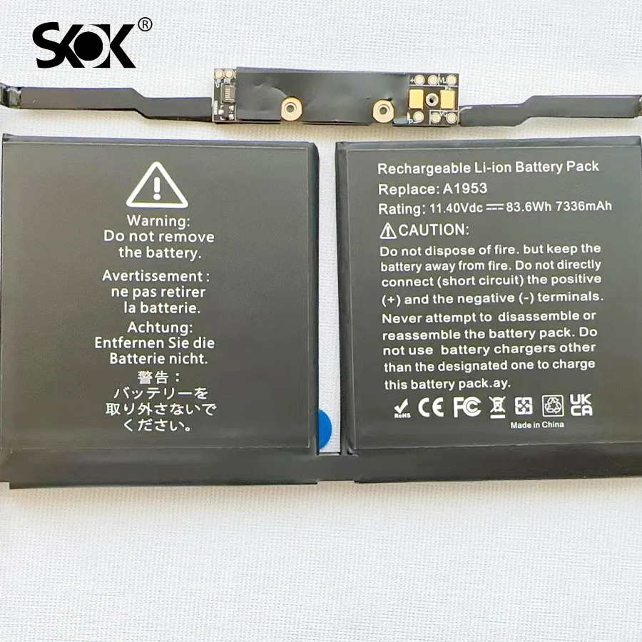 Imagem -03 - Bateria de Substituição para Macbook Pro A1990 A1953 15 Mid 20232023