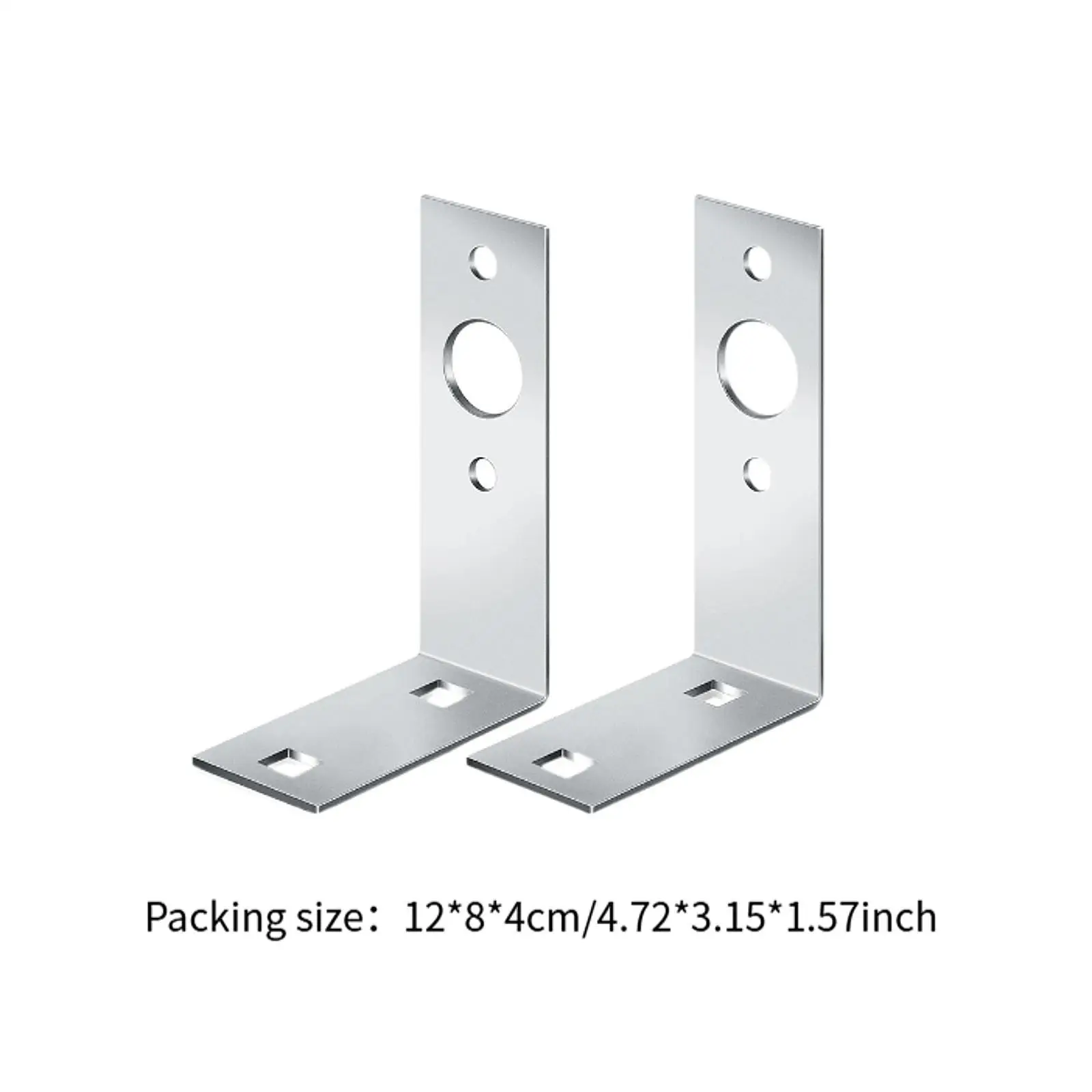 2 suportes de luz para trailer, peças pré-perfuradas, formato em L resistente, substituição