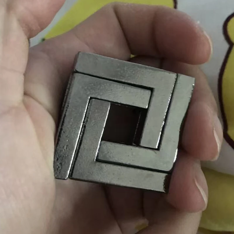 3PCS Metal Brain Teaser Puzzles Adults Kids IQ Logic Test Disentanglement Games Gift For Christmas Classroom Mind Challenge