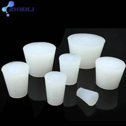 1-5Pcs Solids Silicone Rubber Stopper Push-In Sealing Plug Laboratory Rubber Plug Pipe Tank wine bottle Tapered Hole Bung