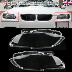 Car Front Headlight Lens Cover for BMW E92 E93 Coupe 2006-2009 Auto Shell Headlamp Cover Lampshade Transparent Shell Lens Case