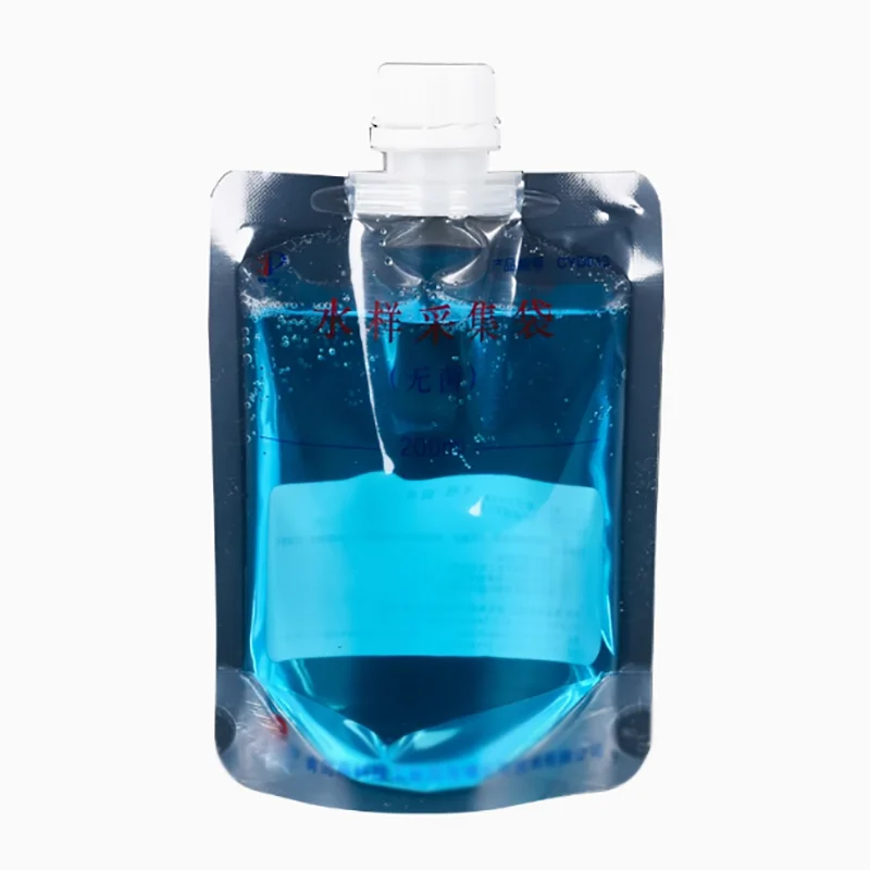 Sterile water sample collection bag Water quality sampling bag Water quality sampling bag Round bottom vertical