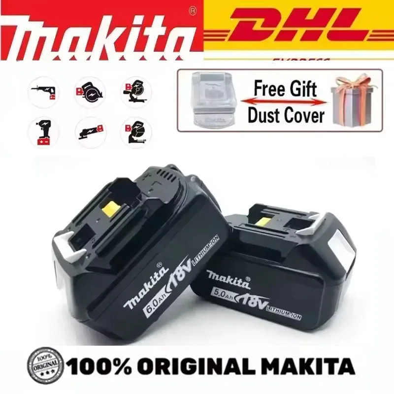 

100% original Makita 18V 6.0Ah Rechargeable Battery for Makita 18V BL1830 BL1830B BL1840 BL1840B BL1850 BL1850B Power Tools