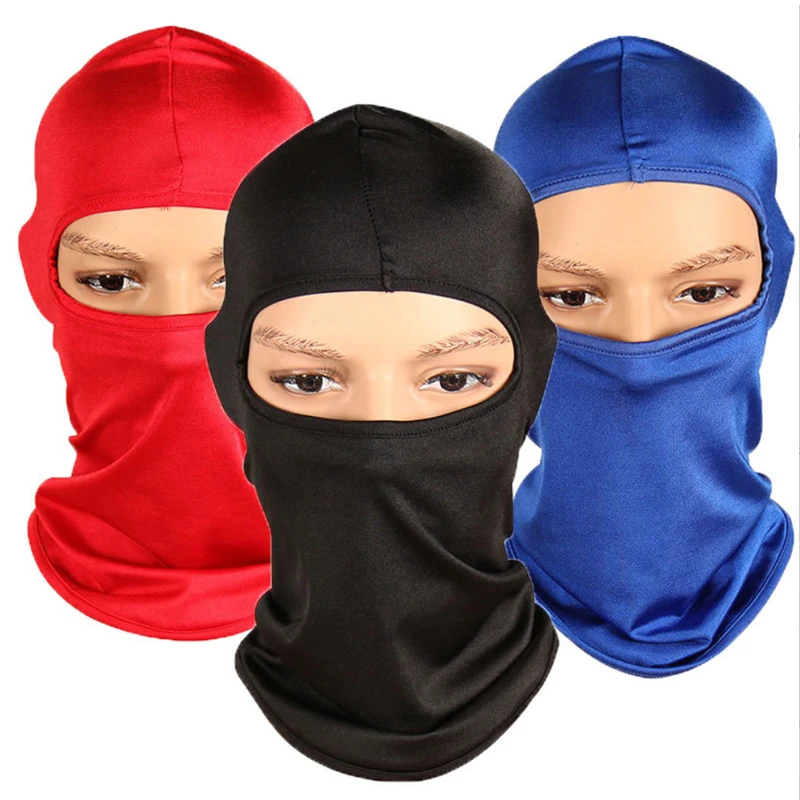 

Men's Cycling Cap Balaclava Full Face Ski Mask Hood Hiking Camping Hunting Tactical Airsoft Cap Bike Hats Neck Gaiter