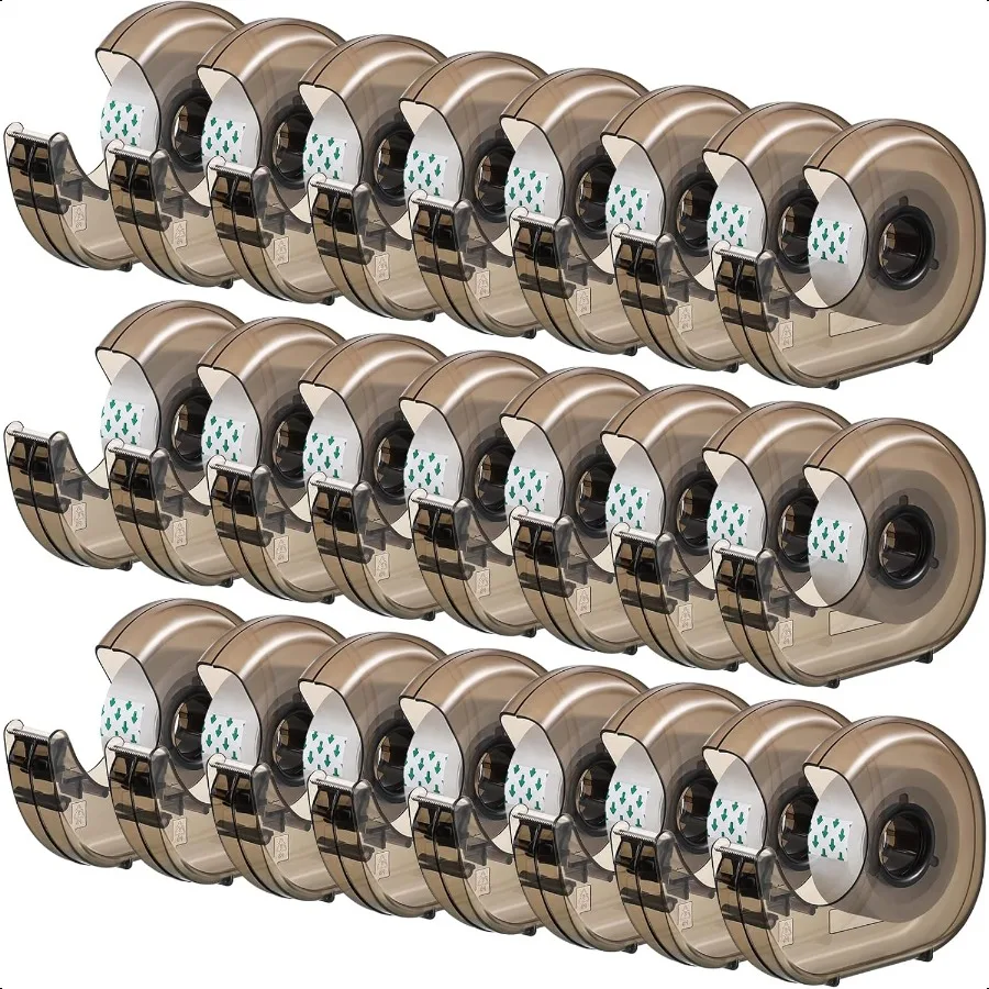 

Ручной диспенсер для ленты, 50 шт., настольный резак для клея, прозрачный пластиковый многоразовый диспенсер, легкий и портативный ручной