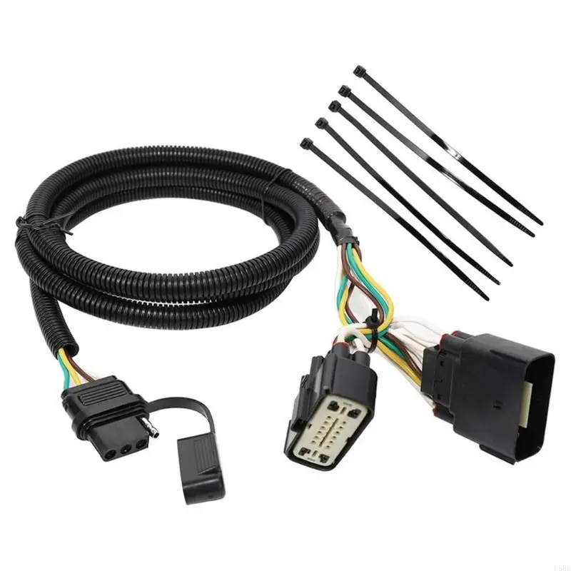 d5be-56172-trailer-light-wiring-4-pin-harness-for-tail-brake-and-turn-with-no-cut-installation-and-molded-cable-ends