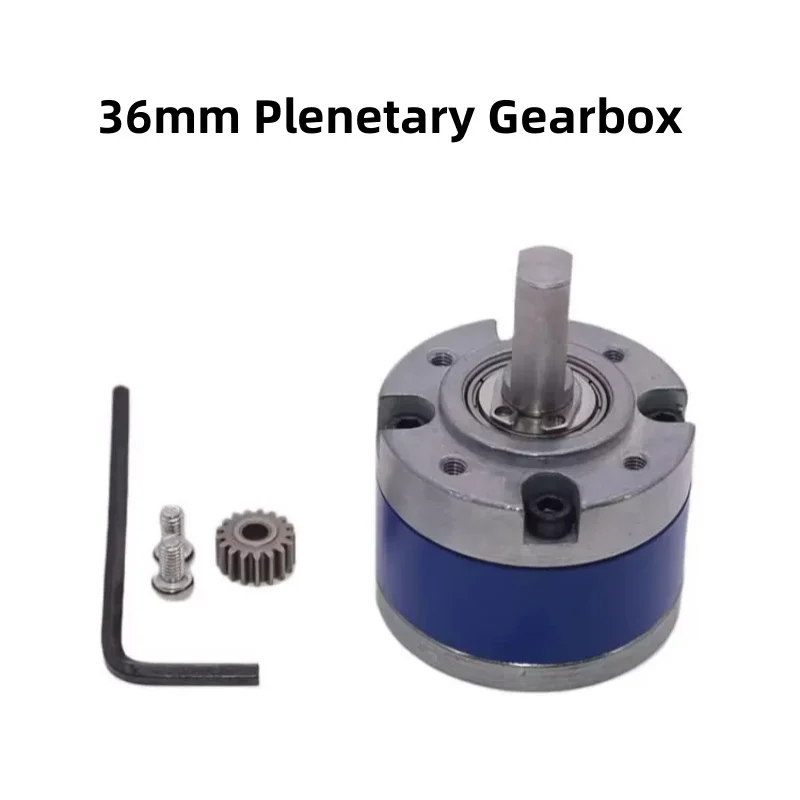 

36mm Plenetary Gearbox All-Metal Gear Reducer Input Gear Diameter 3.17mm For 550/545/555/3650 DC Motor Transmission