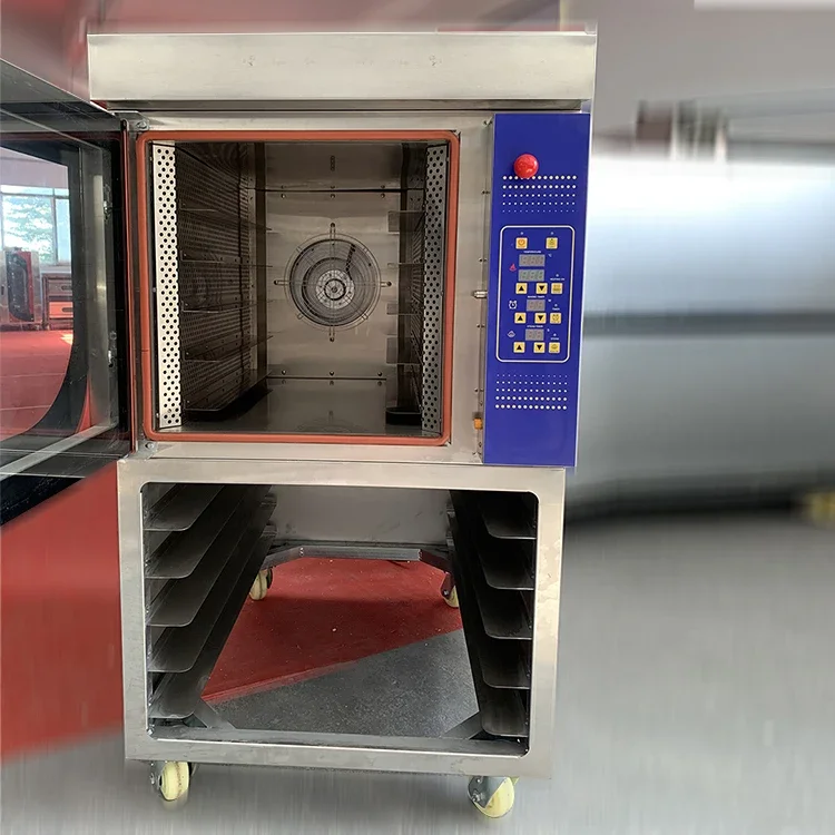 Bread Machine Steamer Function Gas 5 Trays Hot Air Convection Baking Oven with Timer