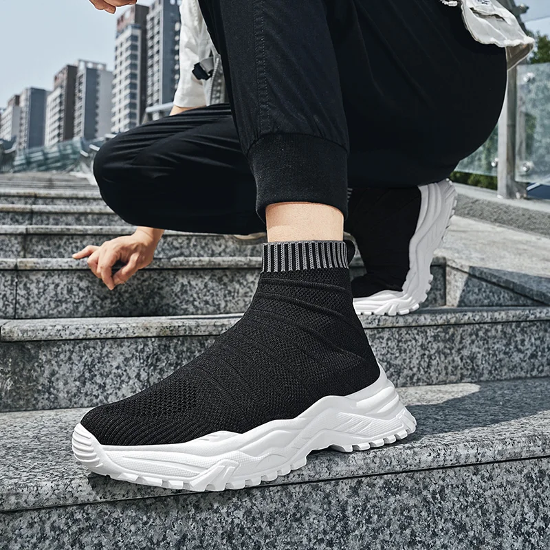 Mesh Shoes Sports Male Running Sneakers Luxury Brand Designer Basketball for Men Baskets Ankle Boots Stylish Men's Flats Shoe