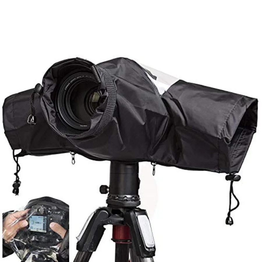 

Waterproof Camera Rain Cover Professional Soft Black Camera Rain Covers for All DSLR SLR Cameras