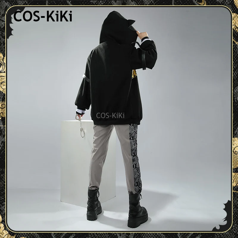 COS-KiKi Vtuber Luxiem Nijisanji Luca Kaneshiro Game Suit Cool Handsome Cosplay Costume Halloween Party Outfit Any Size