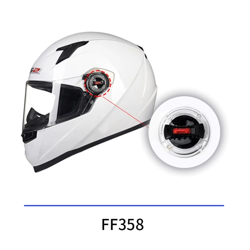 2 uds cascos motocicleta visera bloqueo lente para FF370/358/386/394/325/396