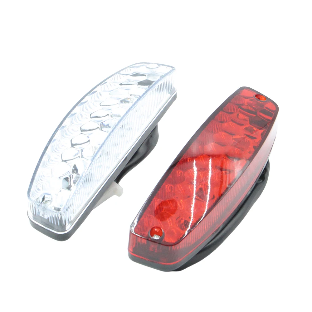 

12V 3 Wire Rear Tail Brake Light LED Rear Lights Cafe Racer Indicator Lamp Motorcycle Taillights For Chinese ATV Buggy Quad Bike