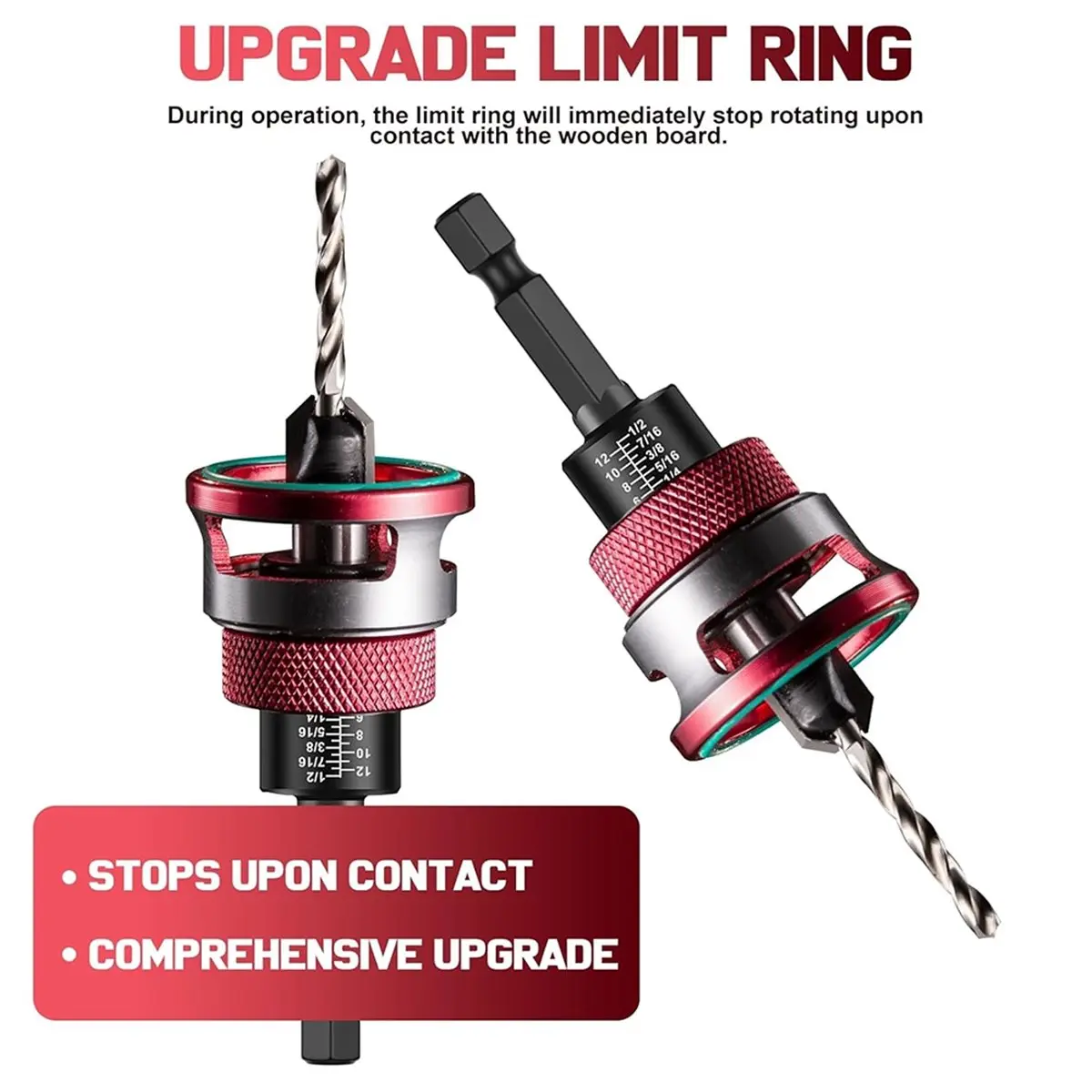 

Набор зенкеров, зенкер с ограничителем глубины, набор зенкеров для деревообработки с шестигранным хвостовиком C