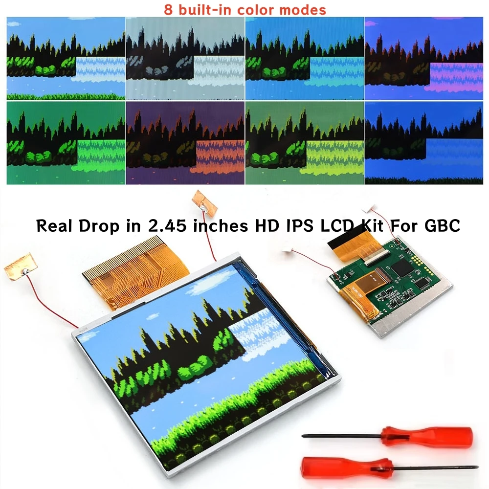 hispeedido-245-inches-drop-in-ips-lcd-display-frm-on-off-hd-backlight-lcd-screen-no-need-to-trim-shell-kit-for-gbc