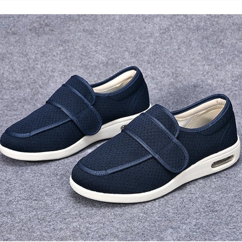 

Мужская и женская ортопедическая обувь с широкими ногами, опухлая обувь для ходьбы, повседневная обувь, регулируемая мягкая удобная обувь для диабетиков