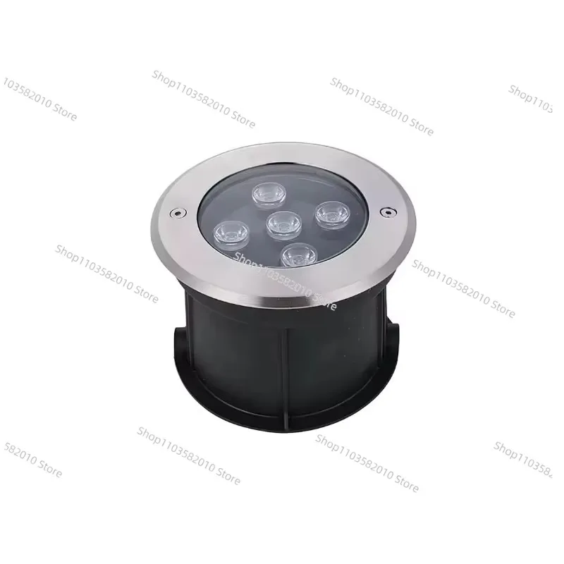 Outdoor Waterproof Light Emitting Diode Underground Light Inner Round Light Garden Ground Step Spotlight Embedded