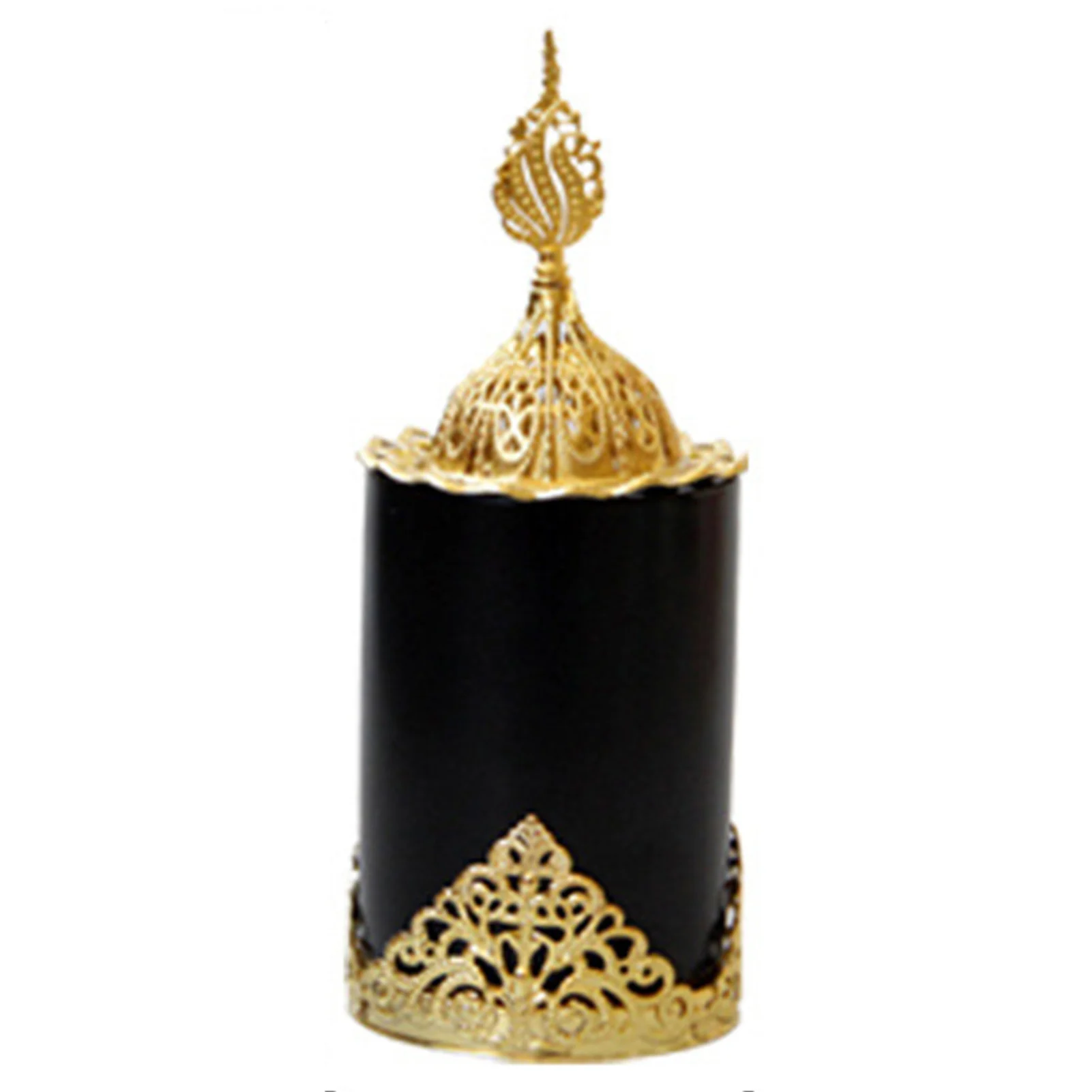 Eid Muslim Incense Burner Cylinder Metal Arabic Incense Burner Pot for Eid Muslim Home Party Decoration CLH@8