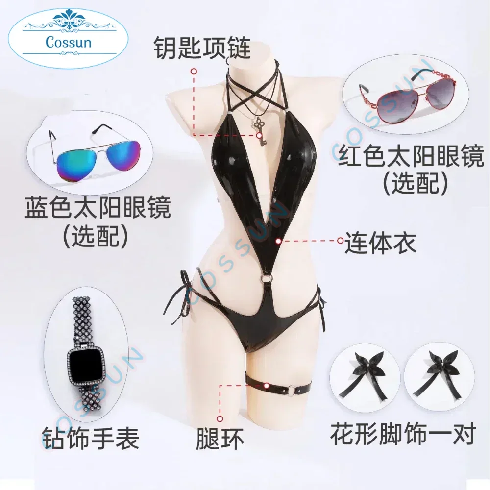 

Maiden Patent Cosplay Costume Cos Game Goddess Of Victory: Nikke Anime Party Leather Swimsuit Uniform Hallowen Play Role Clothes