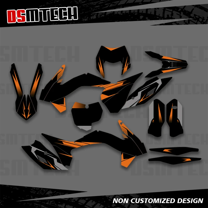 

DSMTECH For KTM 125 250 350 450 500 SX SXF XC XCF 2013 2014 2015 EXC EXCF XCW 2014 2015 2016 Graphics Decals Stickers 008