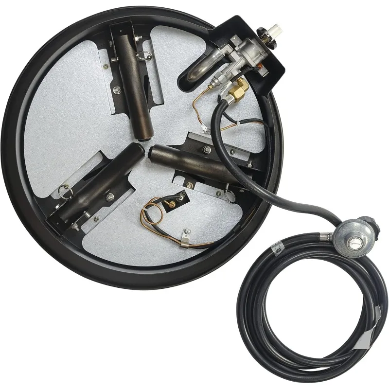 19 Inch 55,000 Btu Ronde Draagbare Propaangasvuurplaats Met Draagriem