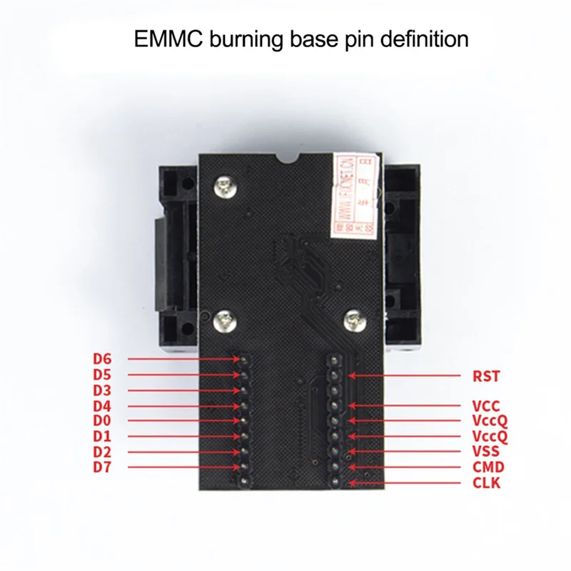 RT-BGA169-01 BGA169 / BGA153 EMMC Adapter V2.5 with 4Pcs BGA Bounding Box for RT809H Programmer