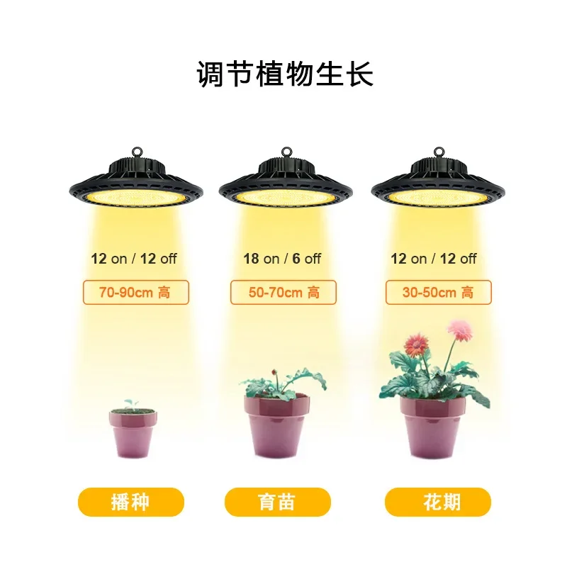 الدفيئة زراعة الخضروات الطيف الكامل نمو النبات ضوء الإضاءة الطماطم الورقية الخضار التنين الفاكهة الزراعية #5