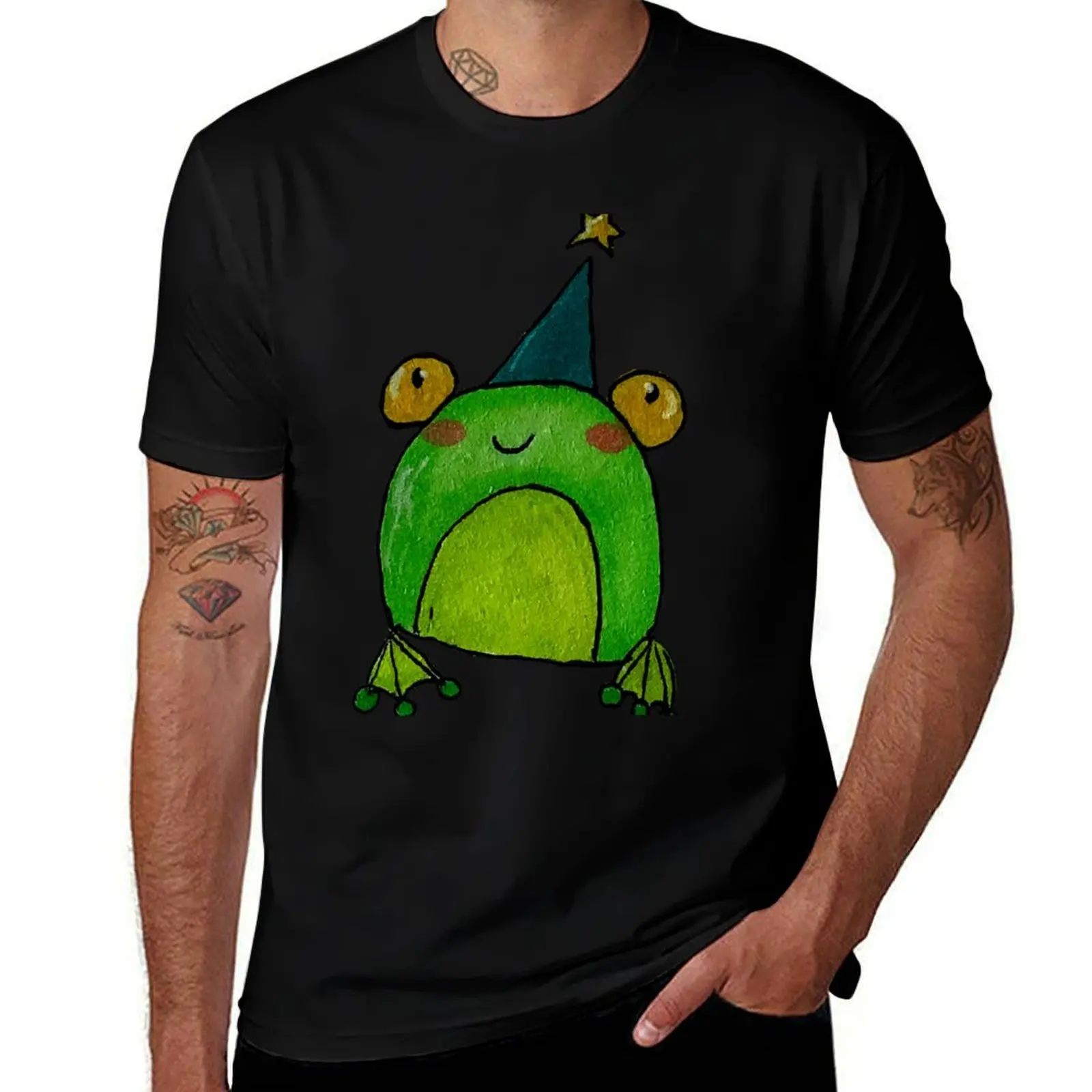 

Frog Wizard - Illustration T-Shirt man t shirt designer t shirt man luxury T-Shirt