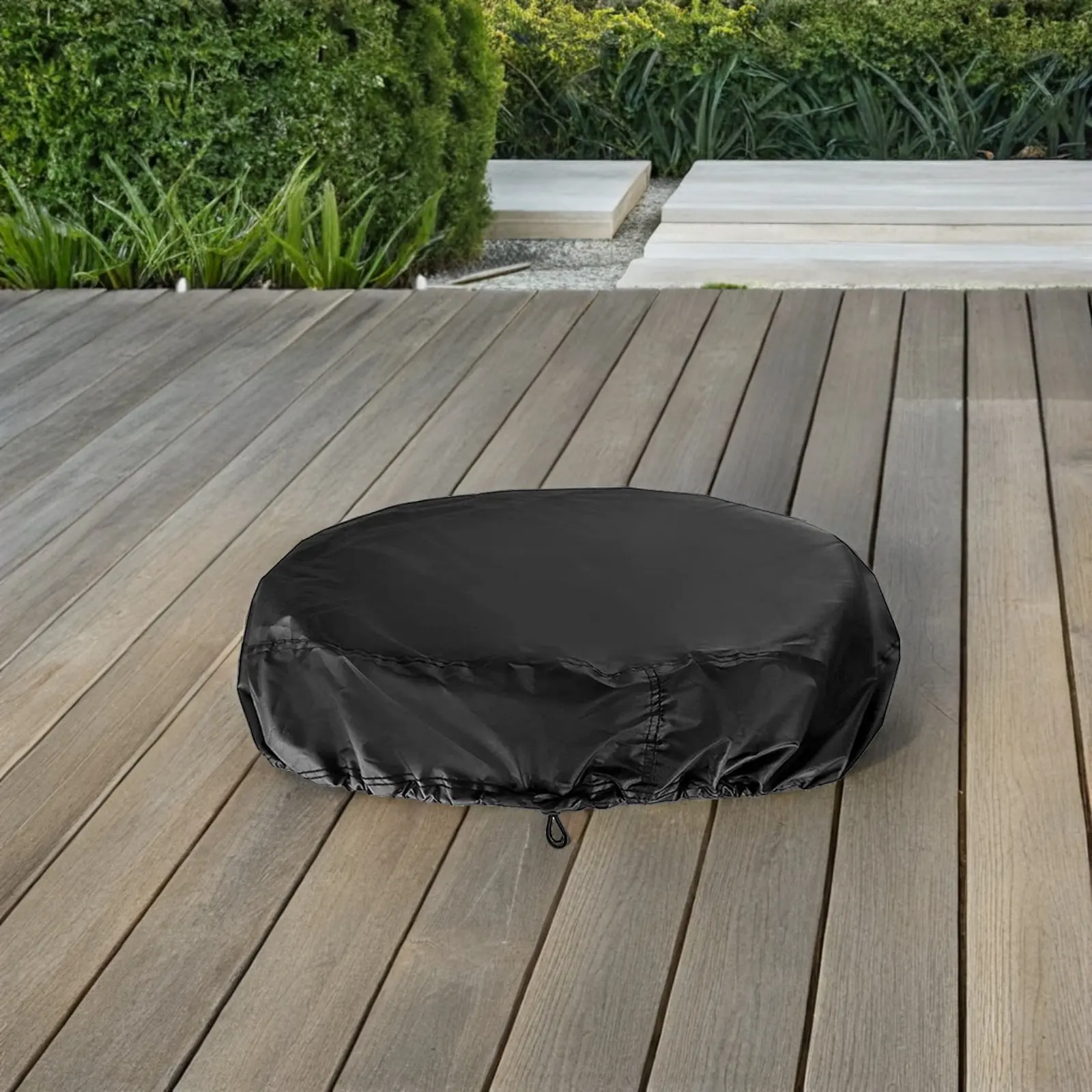 

Reusable 55 Gallon Drum Lid Cover Oxford Cloth Bucket Cover Protective Outdoor Water Storage Tank Cap Uv Resistant Rainproof