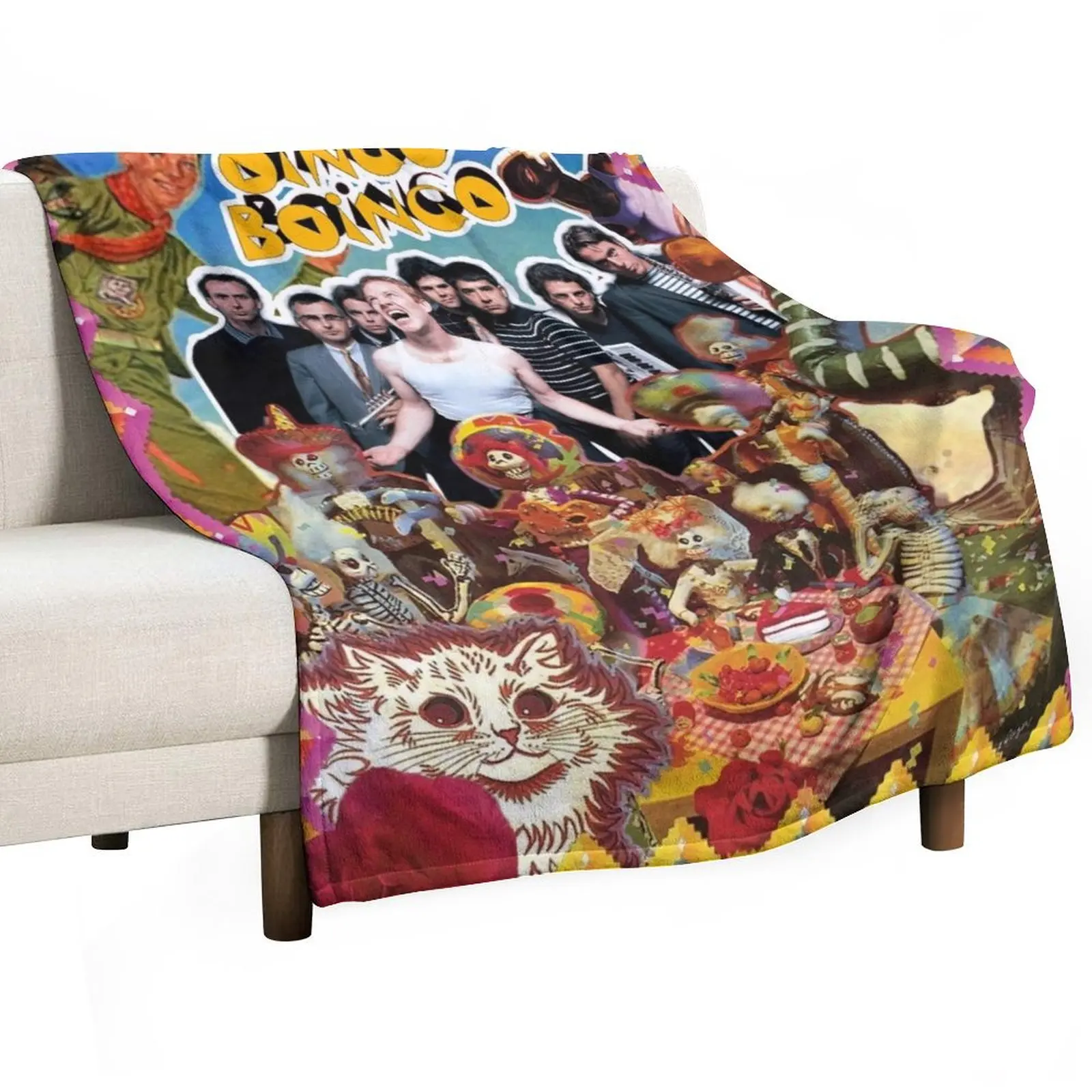 Oingo Boingo Throw Blanket Cute Plaid Sofas Blankets