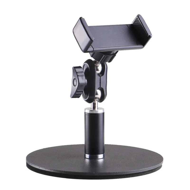

Desktop Phone Holder Adjustable Desk Lazy Stander 360 Degree Rotation Flexible Arm Live Broadcast Camera Stand for 60-85mm Phone