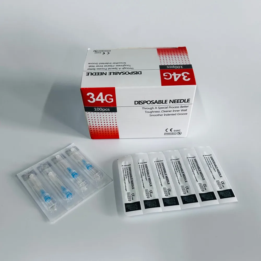 100pcs/box Disposable Needle 34G 2.5mm 4mm 6mm 8mm Individually Packaged Sterile Painless Needle