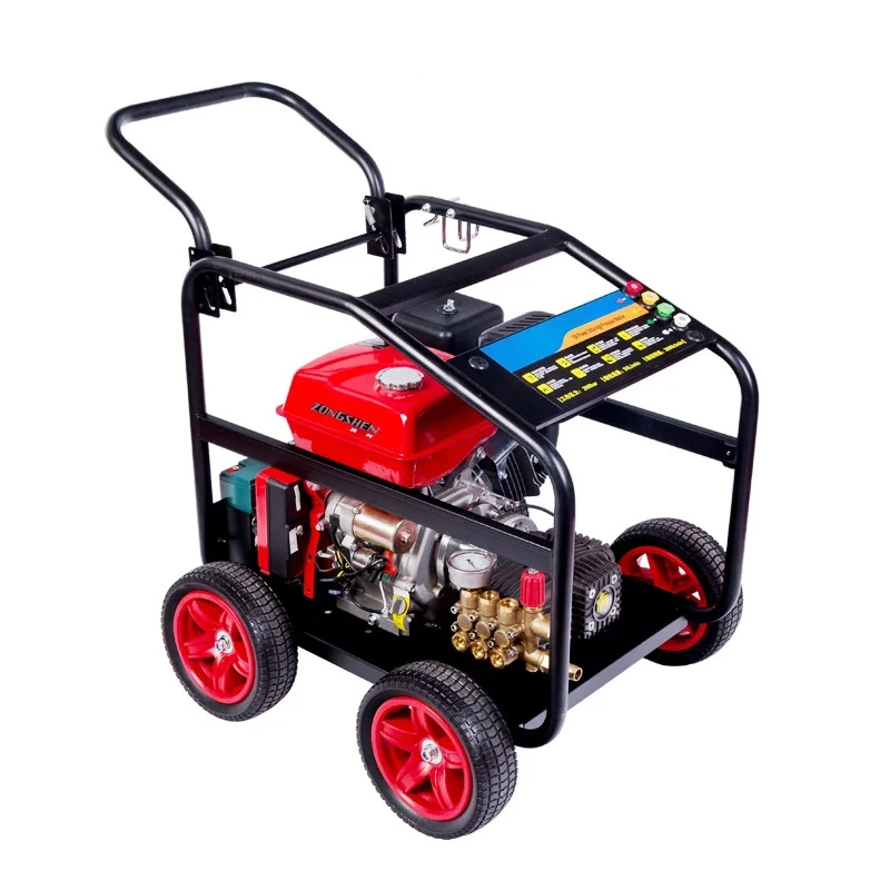 250bar 3400rpm Mobile Industrial Water Jet Car Wash Machine Pump Motor Manual Pressure Washer