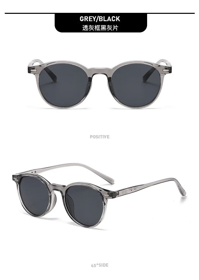 Neue Vintage Runde Sonnenbrille für Damen und Herren Marken-Kreisförmige Sonnenbrillen Ovale Brillen für Männer und Frauen – Detail 9