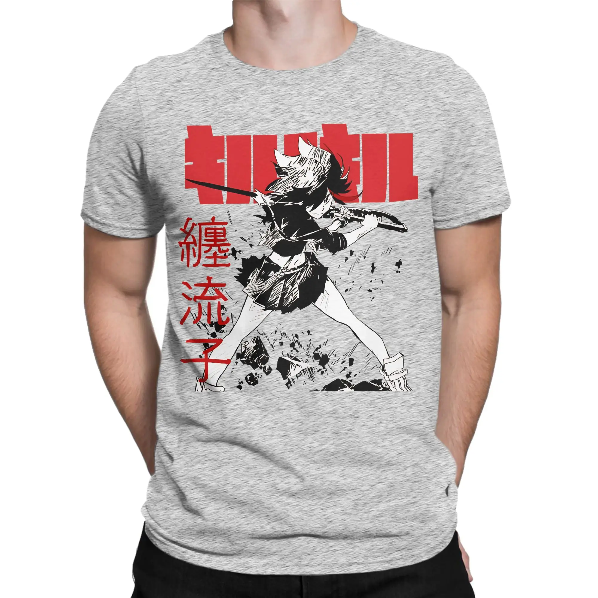 Funny Ryuko Matoi Chan Liuzi Kill La Kill  T-Shirt Men Crewneck Cotton T Shirts Future Diary Short Sleeve Tees Gift Clothes