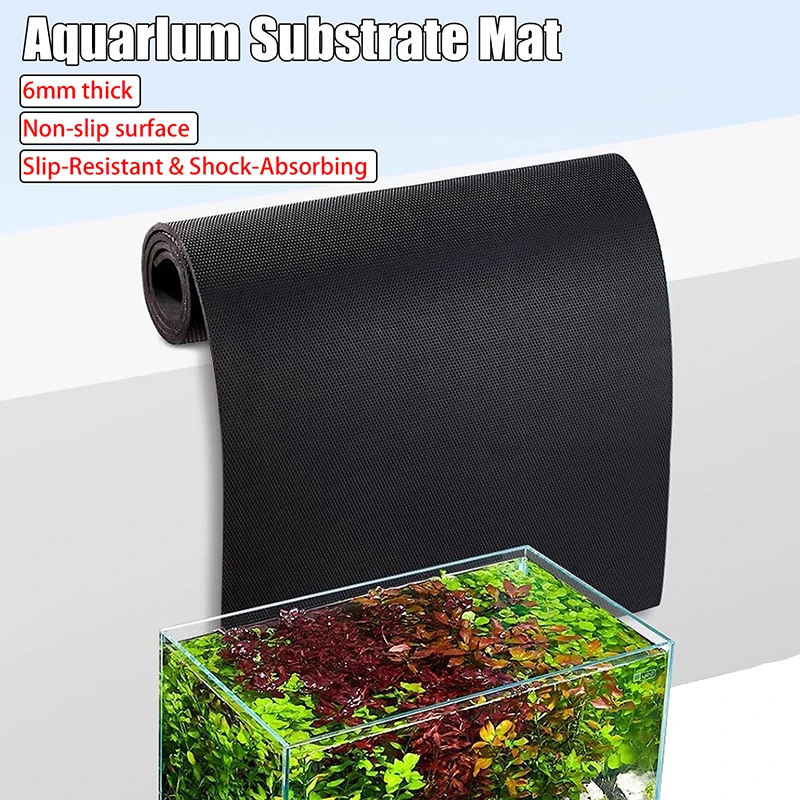 Fish Tank Mat Aquarium Anti-Slip Pad Shock-Absorbing Mute Thickened Black Mat Turtle Tank Landscaping Environmental Insulation