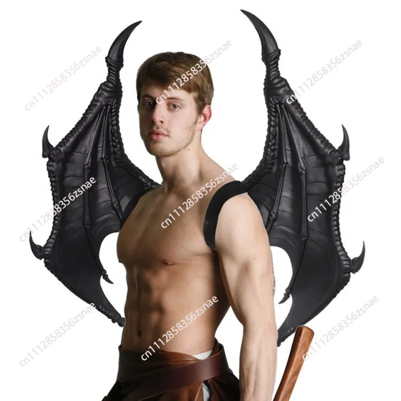 Halloween devil big wings male show stage performance props cos monster handsome dress up