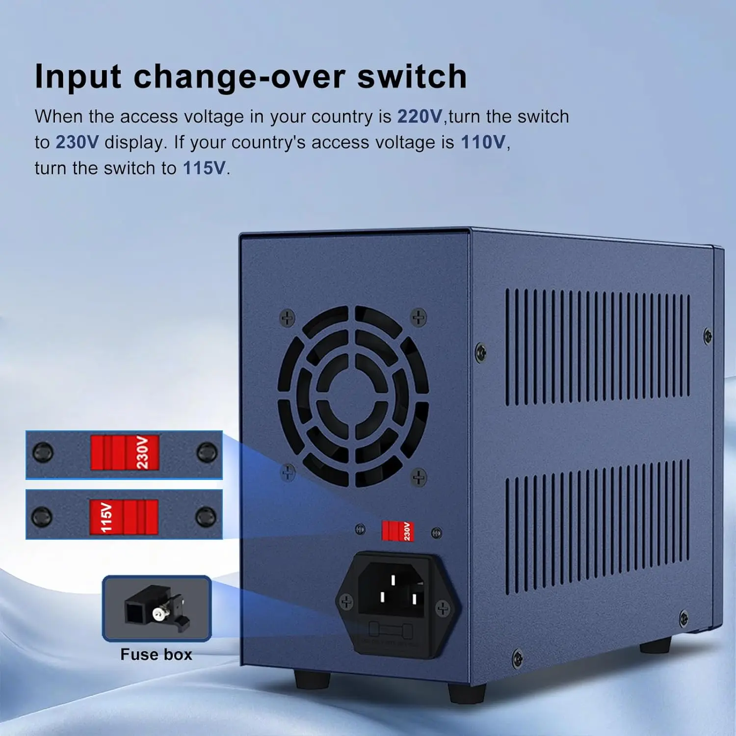 30V 10A Lab Power Supply, DC Power Supply with USB-A/Type-C Charging, 4-Digit LED Display for Servicing Electronic Equipment