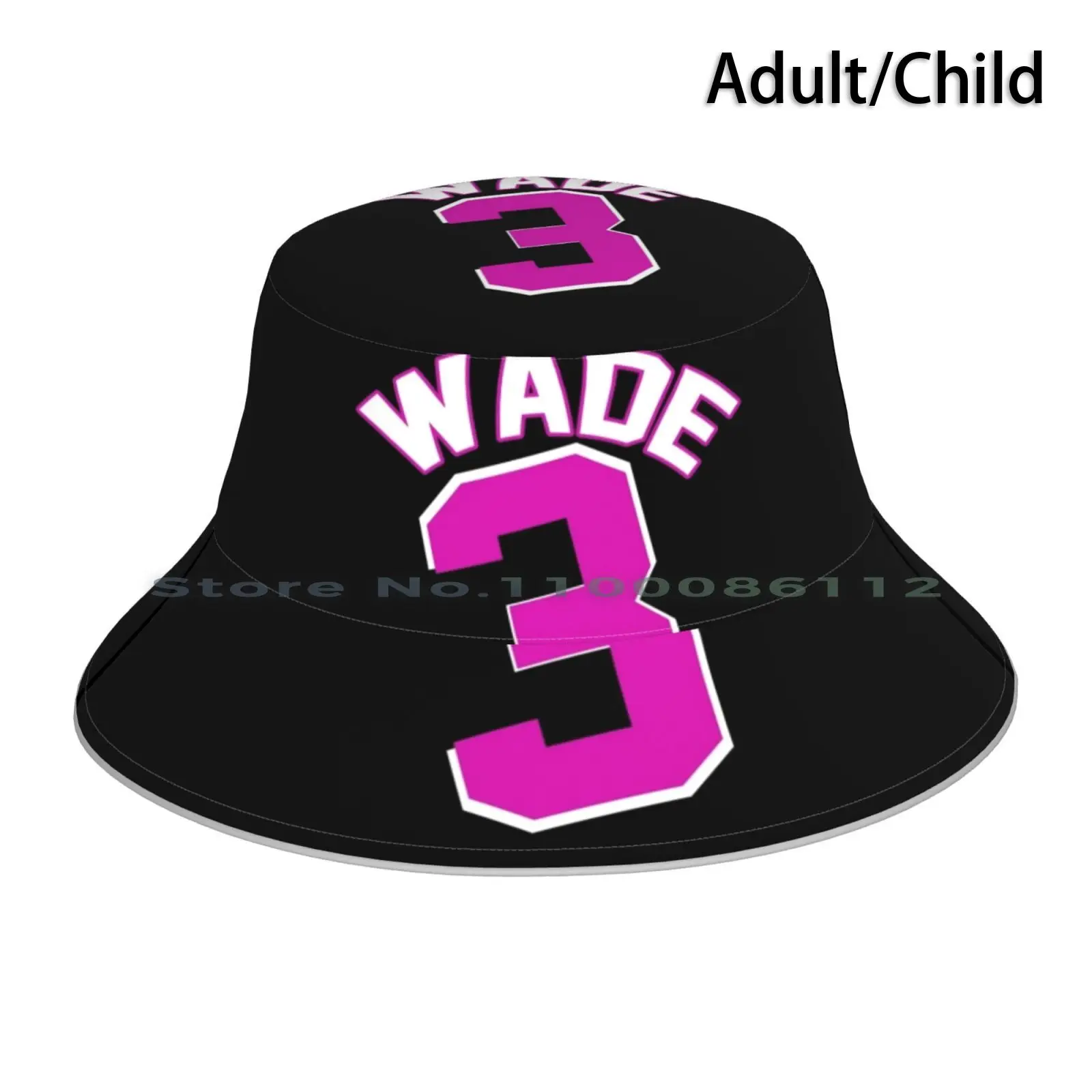 Wade 3 Bucket Hat Sun Cap Basketball 3 Dwyane Wade Flash Sports Dwade Miami Vice Dwayne Wade James D Wade Playoffs Blue Chicago