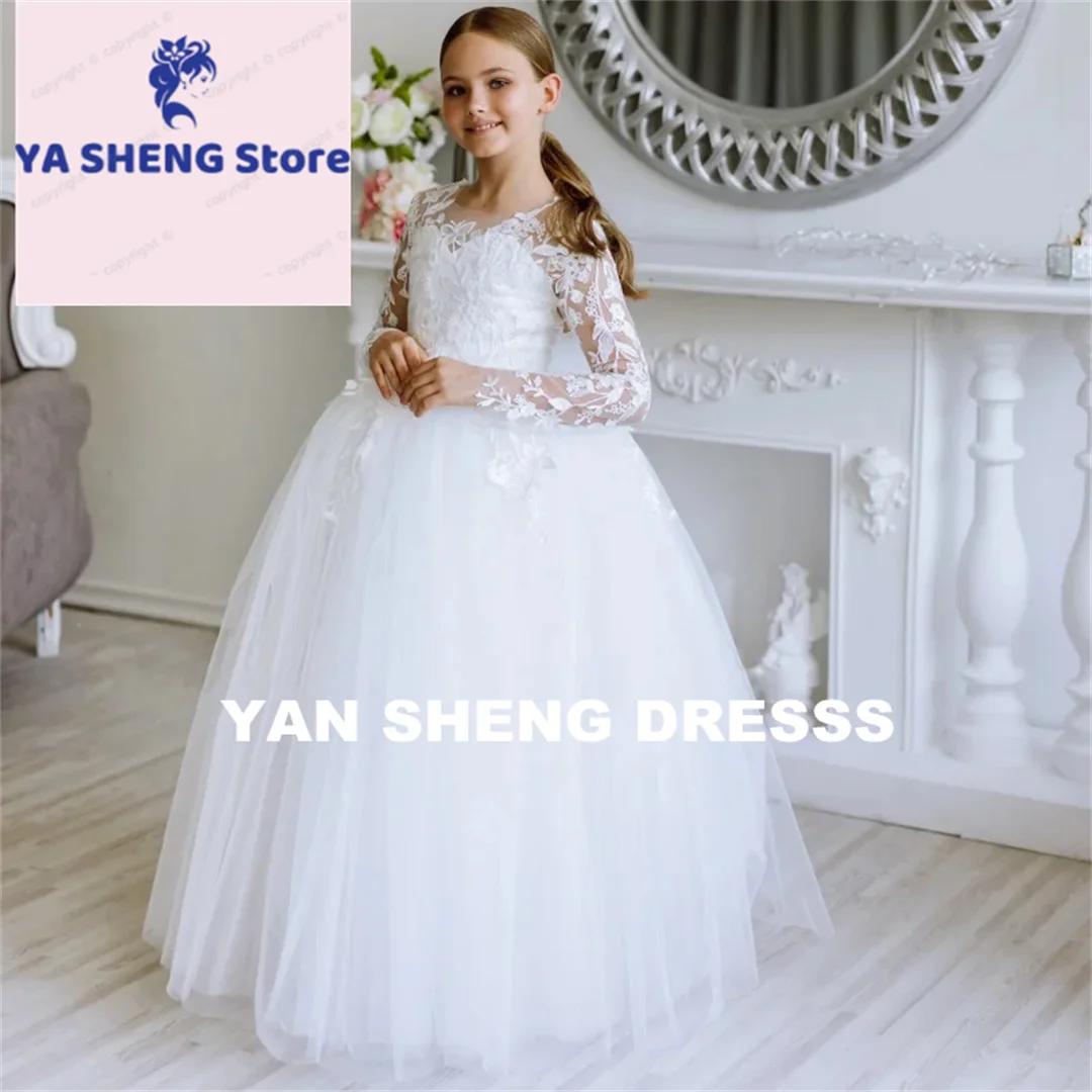 customized-wedding-birthday-long-sleeve-white-tulle-lace-appliques-with-bow-for-flower-girl-dresses-party-first-communion-gowns