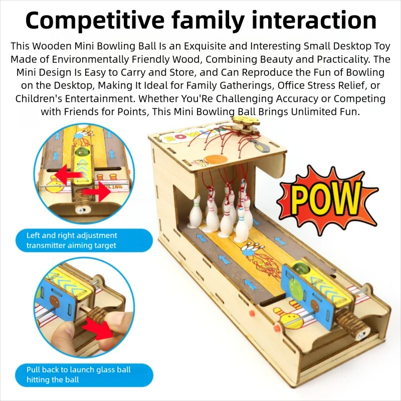 DIY Bowling Kit DIY Science Experiment Kit & Education Model Toy Physics Science Toys For Children Gift Toy
