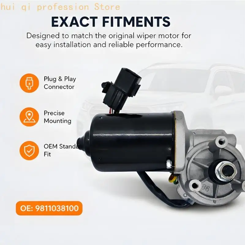 Scheibenwischermotor-Baugruppe, 12 V, 5-polig, Reparatur-Service-Einheit H8WE – Detail 2