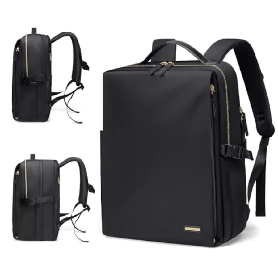 

Стильный рюкзак для ноутбука для женщин, одобренный авиакомпаниями, идеально подходит для работы, учебы и путешествий, многофункциональный повседневный рюкзак, вмещает ноутбук до 17 дюймов.