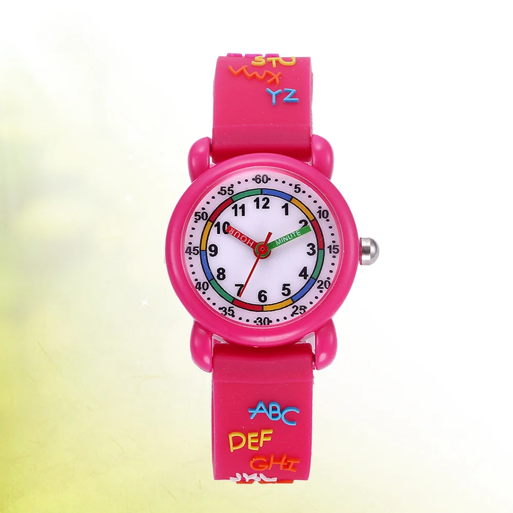1pc Cartoon Fashion Cartoon Watch Quartz Watch With Adjustable Strap Birthday Christmas Gift Rosy
