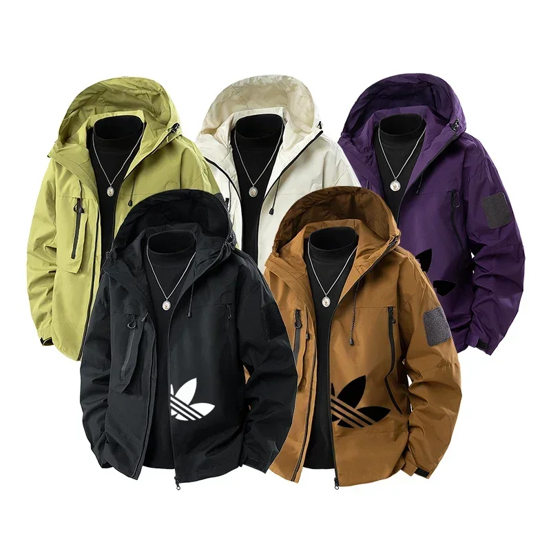 Весенние европейские и американские мужские походные куртки 2025 года, мотоциклетная внедорожная одежда, куртки для горных велосипедов, водонепроницаемые куртки