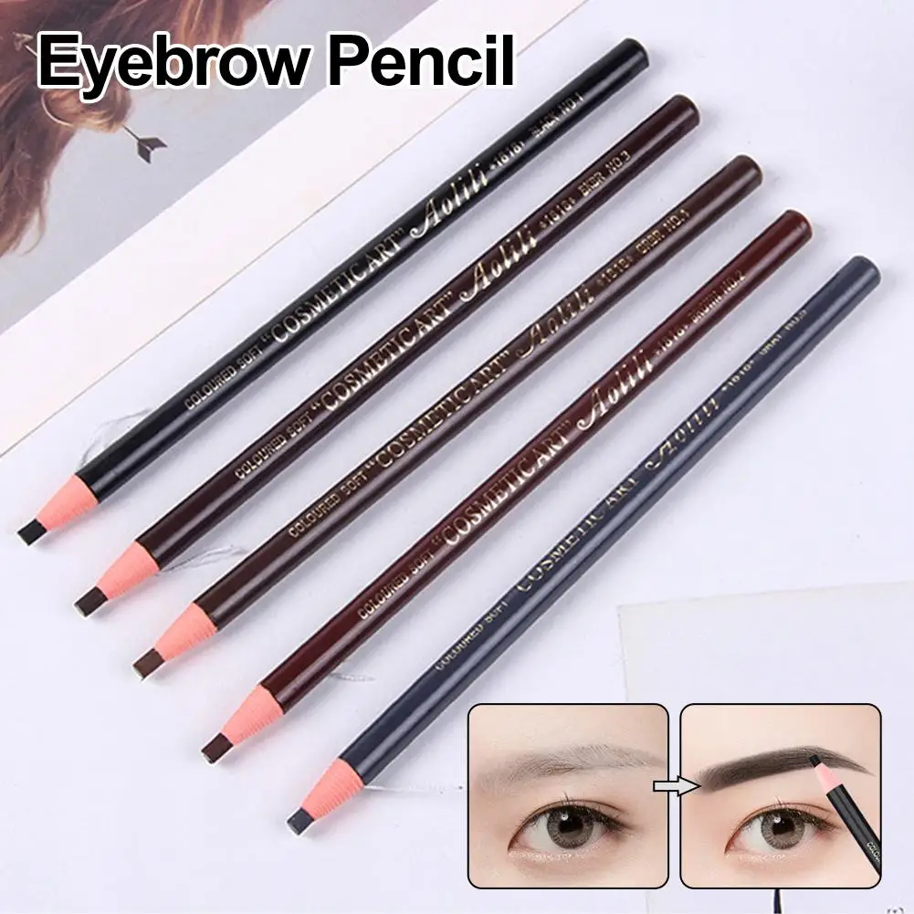 Crayon à sourcils résistant à la sueur et aux taches, ligne de traction, maquillage longue durée, pas besoin d'affûtage, cosmétiques coréens
