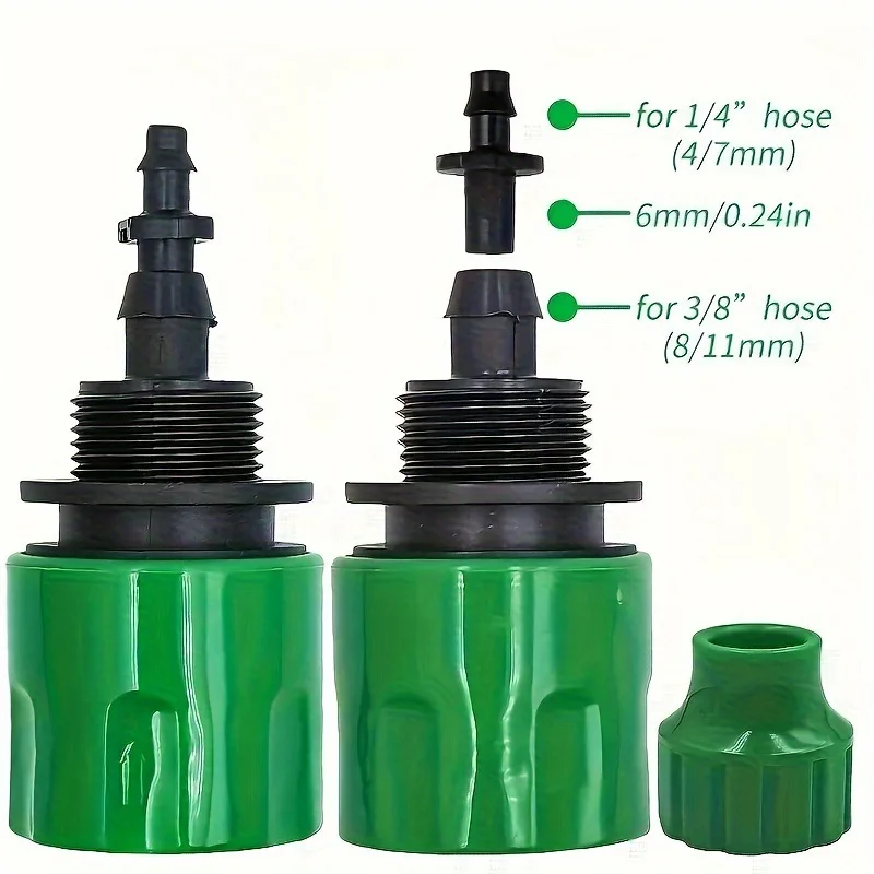 5pcs Water Pipe Quick Connector Plastic Hose Pipe Connector For Garden Pipeline Drip Irrigation System Watering Equipment Parts gallery 5