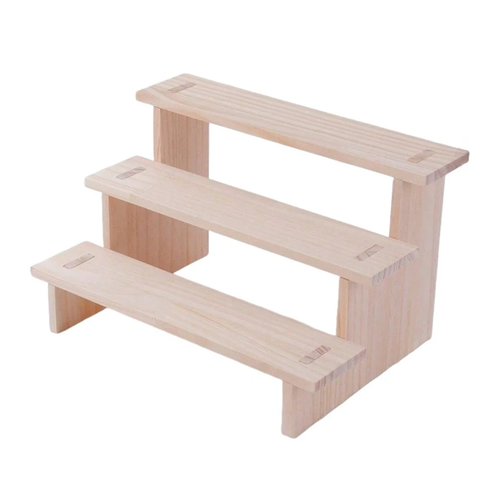 

Wooden Jewelry Display Stand Storage Shelf Organizer Bracelet Ring Holder Earrings Jewelry Storage Display Organizer Props