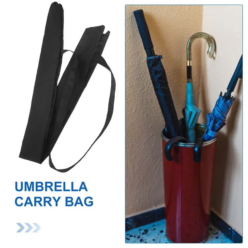1pcs Umbrella Storage Bag Durable Pongee Material For Long Handle Folding Umbrellas Portable Rainproof Cover With Adjustable