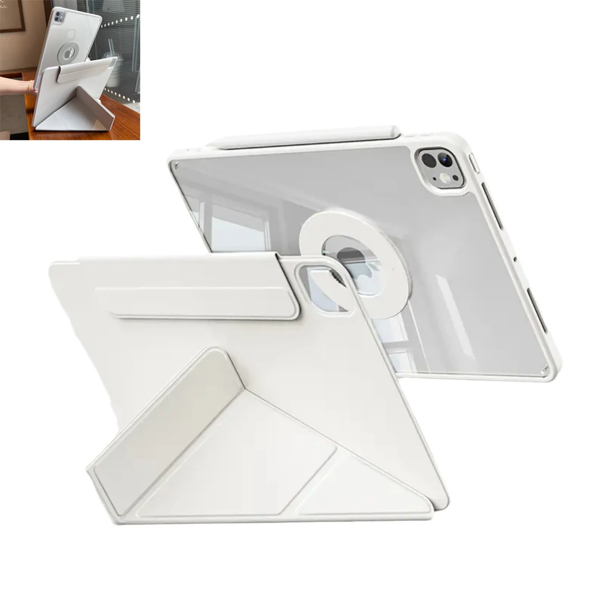 

Magnetic iPad Protective Case, Silicone Leather, for iPad 11th Gen A16, iPad Mini 6th/7th Gen,iPad Pro 11" M4, ipad 10th 10.9"